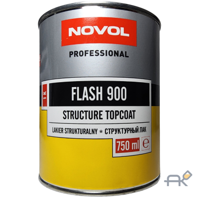 Краска структурная Novol FLASH 900 0.75L чёрная
